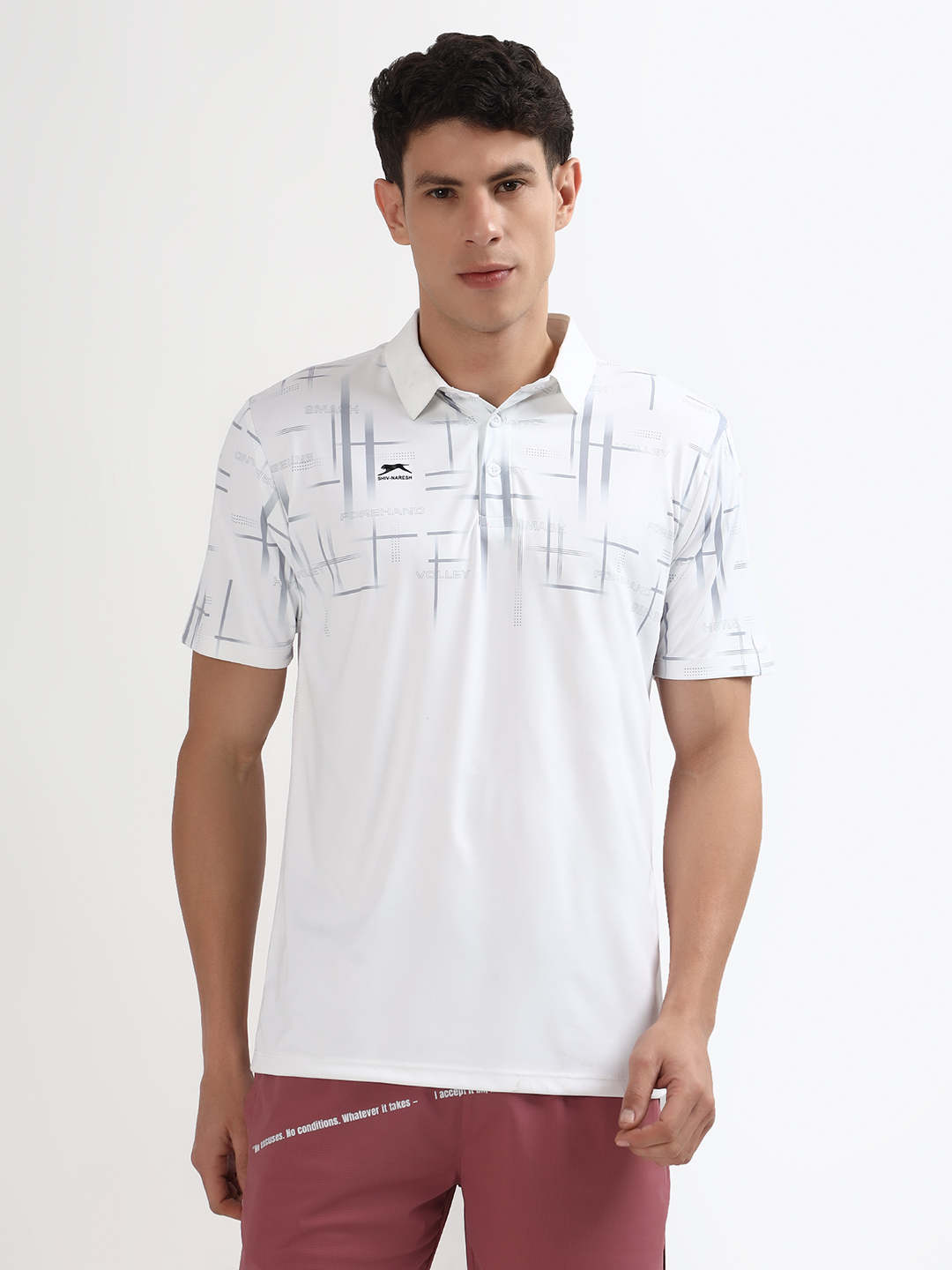 T-Shirts Full Sublimation Half Sleeves Flat Collar Interlock Jacquard